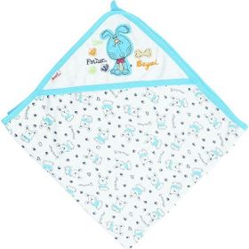 Beyzi Bebe 79x89 Çift Katlı Tavşan Desenli Penye Battaniye