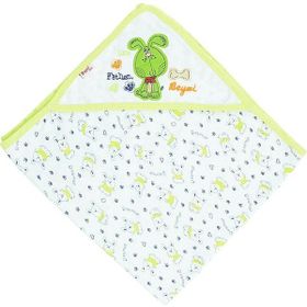 Beyzi Bebe 79x89 Çift Katlı Tavşan Desenli Penye Battaniye