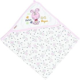 Beyzi Bebe 79x89 Çift Katlı Tavşan Desenli Penye Battaniye