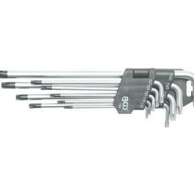 Bgs T10-T50 Torx Uzun 9 Parça Allen Anahtar Seti