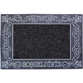 B'Home Saray Kapı Önü Halılı Gümüş 45x70 cm Paspas