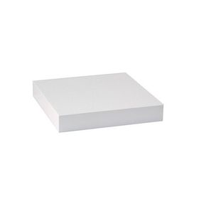 BHP Mdf Kare Salon Beyaz 23.5x23.5x3.8 cm Dekoratif Raf