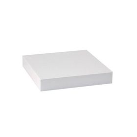 BHP Mdf Kare Salon Beyaz 23.5x23.5x3.8 cm Dekoratif Raf