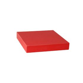 BHP Mdf Kare Salon Kırmızı 23.5x23.5x3.8 cm Dekoratif Raf