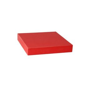 BHP Mdf Kare Salon Kırmızı 23.5x23.5x3.8 cm Dekoratif Raf