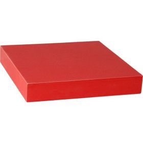 BHP Mdf Kare Salon Kırmızı 23.5x23.5x3.8 cm Dekoratif Raf
