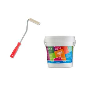 Bi Boya 0.75 lt Beyaz Tek Duvar Boyama Seti