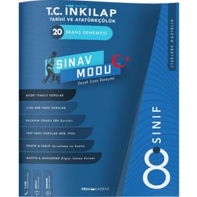 Bi Not Yayınları 8. Sınıf T.C. İnkılap Tarihi ve Atatürkçülük Branş Bitirme Sınavı 20 Fasikül Deneme
