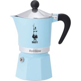 Bialetti 5042 Rainbow 3 Cups Light Blue Moka Pot