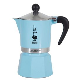 Bialetti 5042 Rainbow 3 Cups Light Blue Moka Pot
