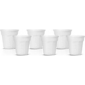 Bialetti Bicchierini 6'lı Beyaz Porselen Kupa