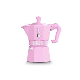 Bialetti Exclusive 3 Cup Pembe Moka Pot