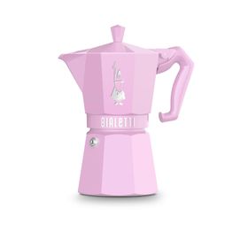 Bialetti Exclusive 6 Cup Pembe Moka Pot