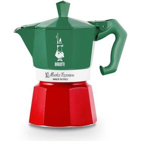 Bialetti Exclusive Italia 3 Cup Yeşil-Kırmızı Moka Pot