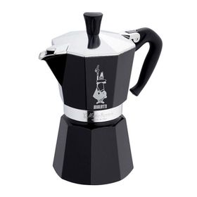 Bialetti Nera 6 Cup Siyah Moka Pot