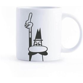 Bialetti Omino 320 ml Beyaz Porselen Kupa