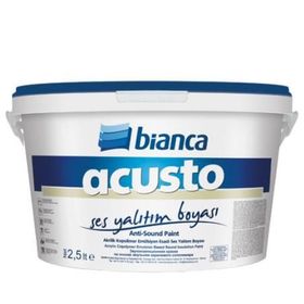 Bianca 2.5 lt Beyaz Acusto Anti Sound Paint Ses Yalıtım Boyası