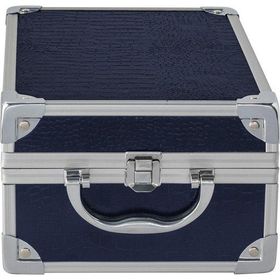 Bianca Bella NB-83754 Metal Lacivert Aksesuar ve Makyaj Çantası