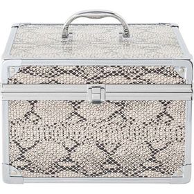 Bianca Bella SN-80743 Metal Yılan Desenli Aksesuar ve Makyaj Çantası