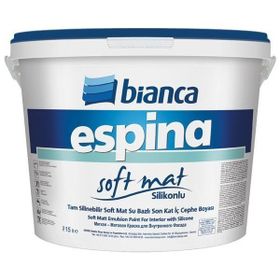 Bianca Espina Soft Mat Buz Mavisi 15 lt Silinebilir Boya