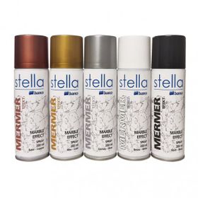Bianca Mermer Efekt Siyah 200 ml Stella Sprey Akrilik Boya