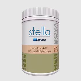 Bianca Stella 2212 Buz Mavisi 1 lt Su Bazlı Saf Akrilik Boya