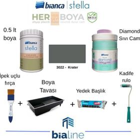 Bianca Stella Krater 0.5 L Su Bazlı Saf Yeni Nesil Akrilik Dönüşüm Boyası