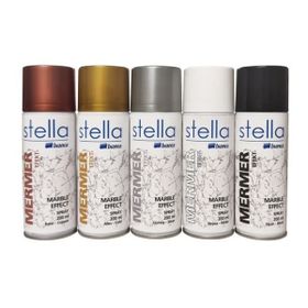 Bianca Stella Mermer Efekt Gümüş 200 ml Sprey Boya