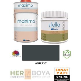 Bianca Stella Siyah 500 ml Su Bazlı Boya