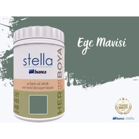 Bianca Stella Su Bazlı Saf 1 lt Ege Mavisi Akrilik Boya