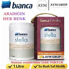 Bianca Stella Su Bazlı Saf 1 lt Soft Yeşil Akrilik Boya