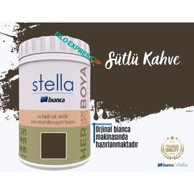 Bianca Stella Su Bazlı Saf 1 lt Sütlü Kahve Akrilik Boya