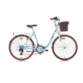 Bianchi Carmen 24J Beyaz Turkuaz Kahverengi Şehir Bisikleti