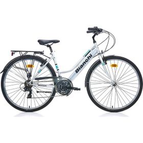 Bianchi Strada 105 28 inç 460H 28 Jant Gri Siyah Turkuaz Kadın Şehir Bisikleti