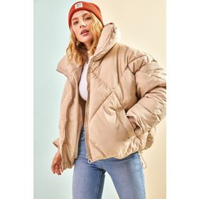 Bianco Lucci 10191065 Oversize Şişme Kadın Mont