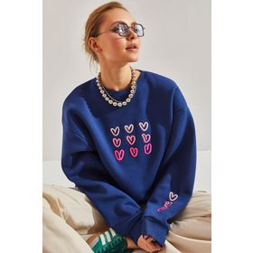 Bianco Lucci 40951011 Üç İplik Şardonlu Kadın Sweatshirt