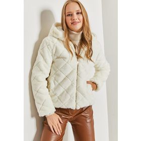 Bianco Lucci 40961007 Kapişonlu Kapitoneli Kadın Mont