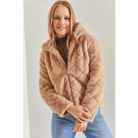Bianco Lucci 40961007 Kapişonlu Kapitoneli Kadın Mont