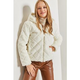 Bianco Lucci 40961007 Kapişonlu Kapitoneli Kadın Mont