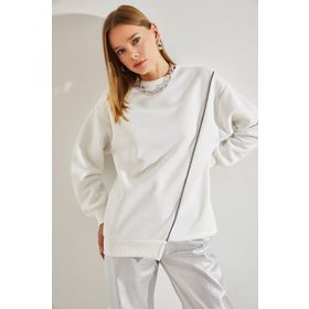 Bianco Lucci 40971007 Üç İplik Şardonlu Kadın Sweatshirt