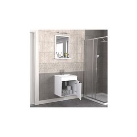Biani Arya Mat Beyaz 55 CM Banyo Dolabı