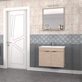 Biani Aybe Bej Fix Arya 75 cm Banyo Dolabı