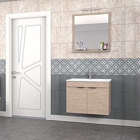 Biani Aybe Bej Fix Arya 75 cm Banyo Dolabı