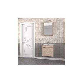 Biani Aybe Bej Fix Loft 55 cm Banyo Dolabı