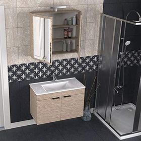 Biani Aybe Fix Loft 85 cm Banyo Dolabı