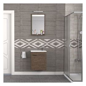 Biani Aybe Kahve Fix Arya 50 cm Banyo Dolabı