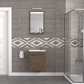 Biani Aybe Kahve Fix Arya 50 cm Banyo Dolabı