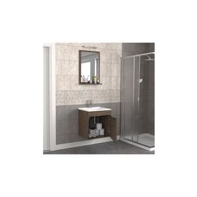 Biani Aybe Kahve Fix Arya 55 cm Banyo Dolabı