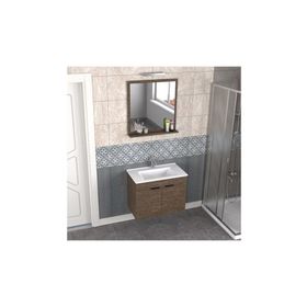 Biani Aybe Kahve Fix Arya 75 cm Banyo Dolabı
