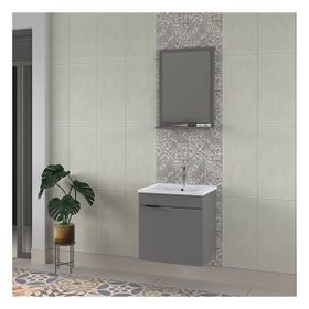 Biani Fix Arya 55 cm Mat Gri Banyo Dolabı